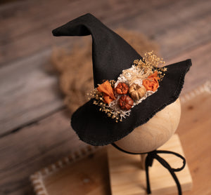 Black Boho Witchy Hat